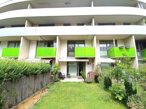 Stadt & Natur gewnscht Niedrigenergiehaus mit Garten, Balkon und Loggia! 3 Zimmer, Klimaanlage! Nhe U1 Kagraner Platz!