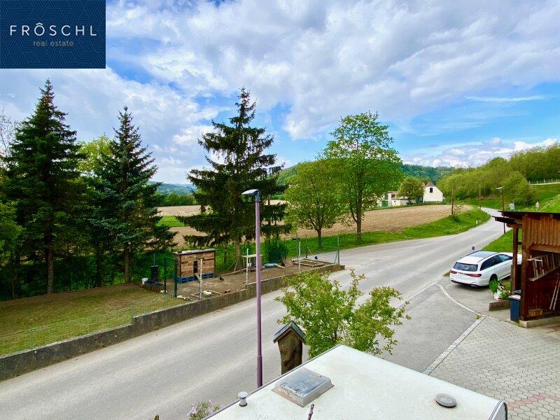Aussicht von der Terrasse Richtung St. Melk