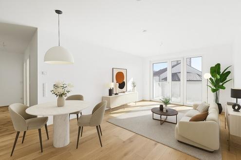 PROVISIONSFREI! Exklusiver 3-Zimmer-Wohntraum mit Fern- und Grnblick inkl. Balkon