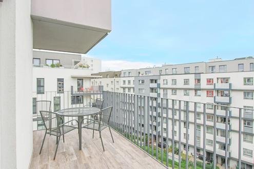 voll mblierte 3-Zimmer-Wohnung mit Balkon im Sonnwendviertel