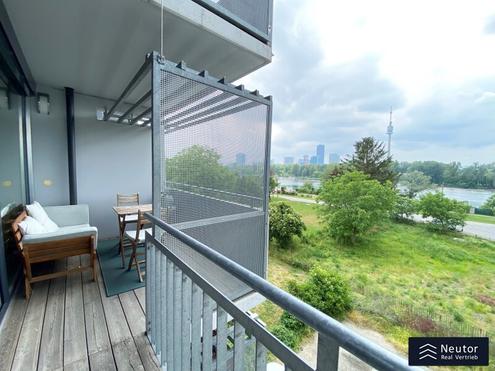 DIREKT AN DER ALTEN DONAU - ANDRÉ HELLER PARK- 3-ZIMMER WOHNUNG MIT WEITBLICK - MITTEN IM ERHOLUNGSGEBIET - ALTE DONAU