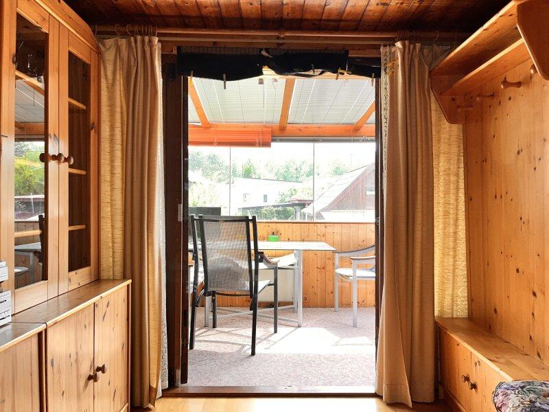 Blick zur Veranda