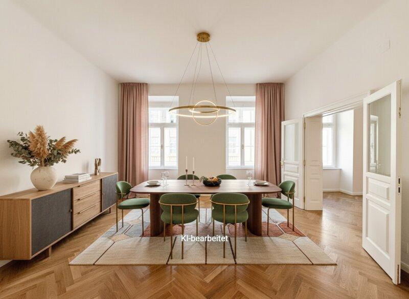 Esszimmer mit K�che