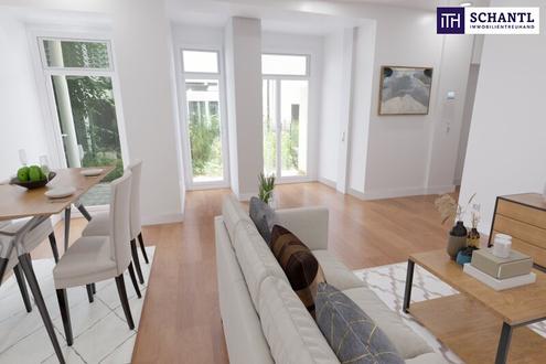 Wohnen mit Stil & Ruhe - Exklusive 3-Zimmer-Gartenwohnung im sanierten Altbau - Ihr neues Zuhause in urbaner Ruhelage