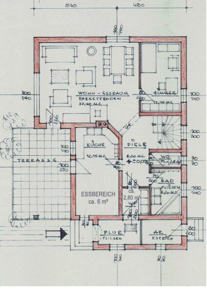 Grundriss Skizze Erdgescho