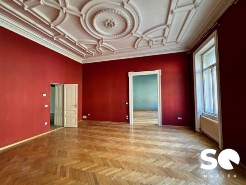 #SQ - NHE U2 RATHAUS! 5-ZIMMER-ALTBAUWOHNUNG MIT BALKON