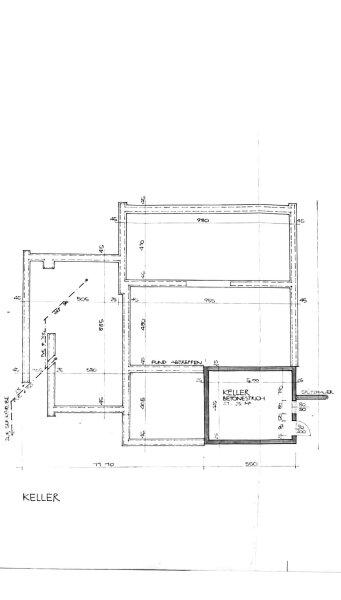 Grundriss Skizze Keller