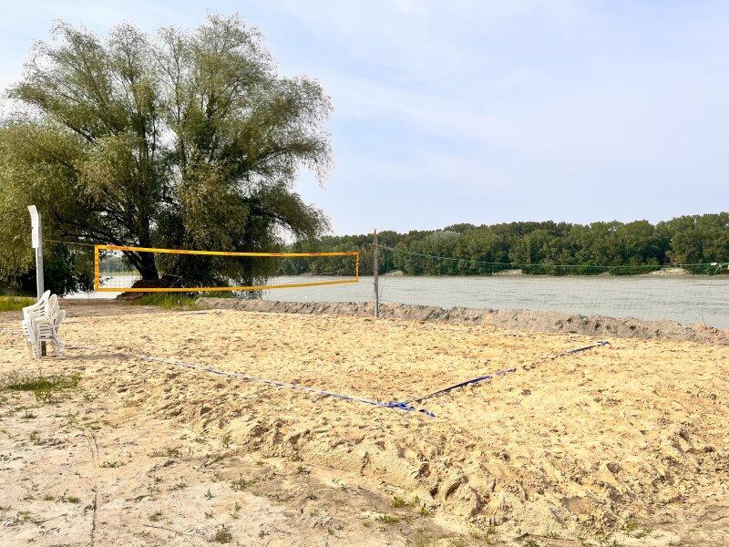 Volleyballplatz am Strand