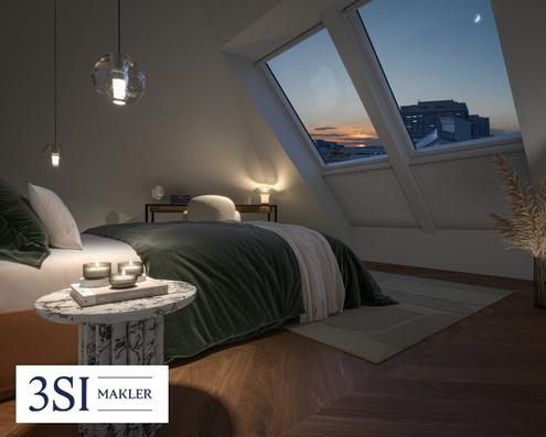 PRUNKSTCK: Luxuriser Dachgeschossausbau mit Loggia - Wohnkomfort auf hchstem Niveau