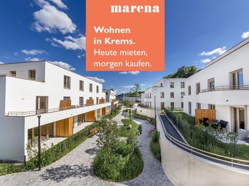 marena - Wohnen in Krems: 3-Zimmer-Wohnung mit Loggia und großem Eigengarten