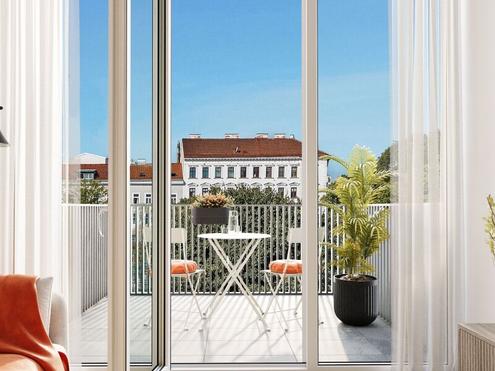 THE ARIK - Neubau trifft Rückzug - 3 Zimmer mit Balkon zur Innenhoflage