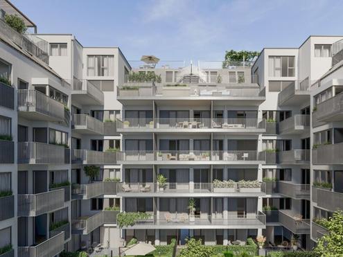 THE ARIK - Neubau trifft Rückzug - 3 Zimmer mit Freifläche zur Innenhoflage