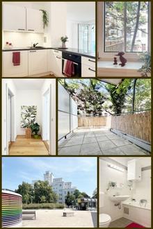 Terrasse zum begrünten Innenhof + perfekte Anbindung!