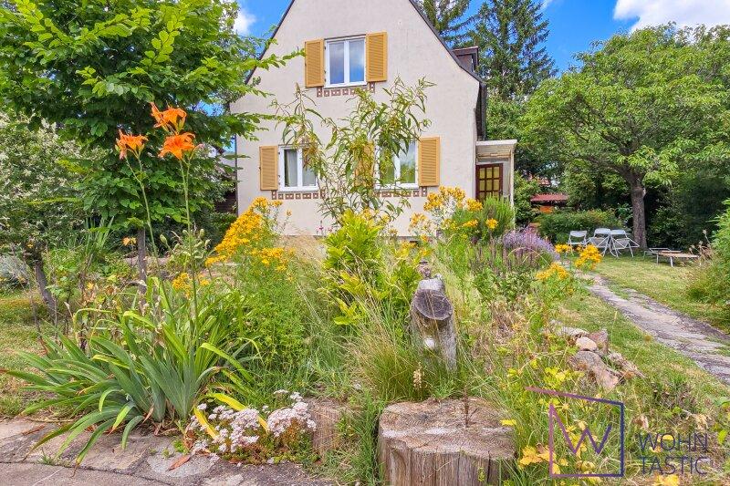 kleines Haus inmitten einer Blh-Oase