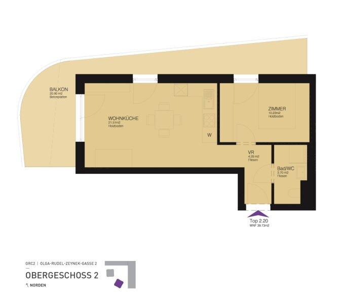 Grundriss: Olga-Rudel-Zeynek-Gasse 2_8054 Graz