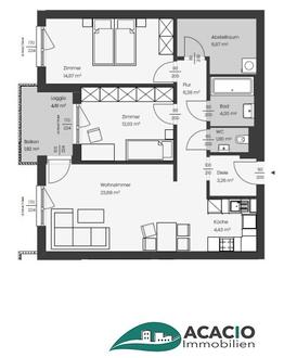 ***BIS JAHRESENDE FERTIGGESTELLT: wunderschöne 3-Zimmer-Wohnung mit Loggia - KLIMAAKTIV Gold ausgezeichneter Neubau - keine Provision für den Käufer - Nähe St. Pölten / Wohnpark Ober-Grafendorf - ökologisch, hochmodern, ausgezeichnet ***