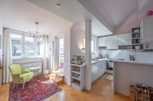 Design trifft Dachgescho | 72 m | Terrasse | Stil, Licht & Luft
