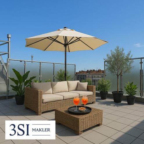 Modernes Wohnen mit großer Terrasse zum Entspannen