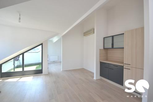 #SQ - STILVOLLE DG-WOHNUNG MIT SONNIGER TERRASSE BEIM AUGARTEN (GAUßPLATZ) & NÄHE DONAUKANAL (U4)