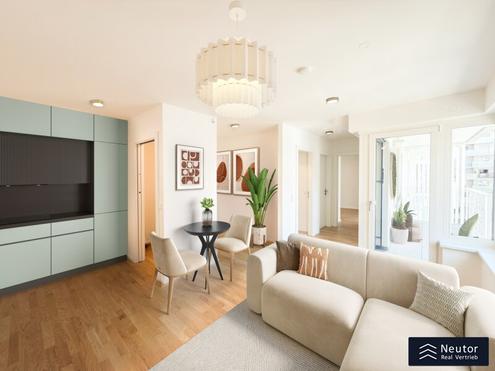THE VILLAGE | READY TO MOVE IN - AB DEM 01.09.2025 - VOLL MÖBLIERTE 2 ZIMMER-WOHNUNG MIT BALKON -  ERSTBEZUG - LICHTDURCHFLUTET - IM HERZEN DES 3. WIENER GEMEINDEBEZIRKS