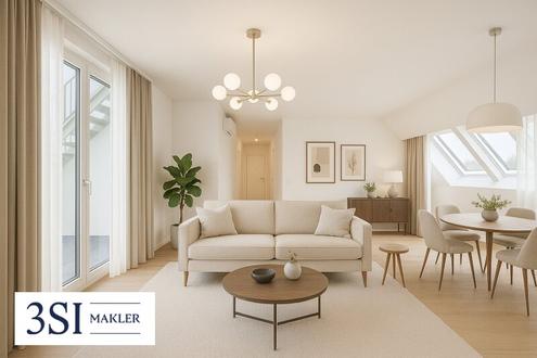 Sonnige 3-Zimmer-Dachgeschoßwohnung mit Dachterrasse und Whirlpool!