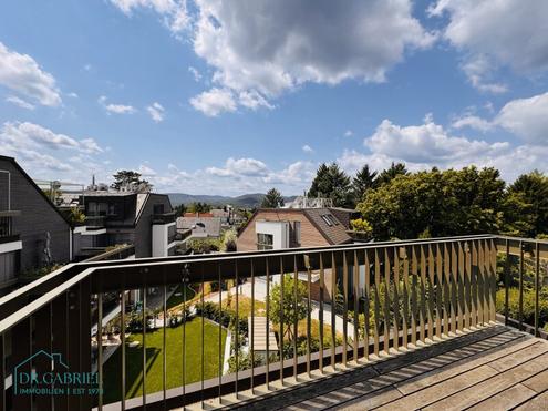 MODERNE TERRASSENMIETE MIT TRAUMHAFTEM WEITBLICK BEIM WIENERWALD
