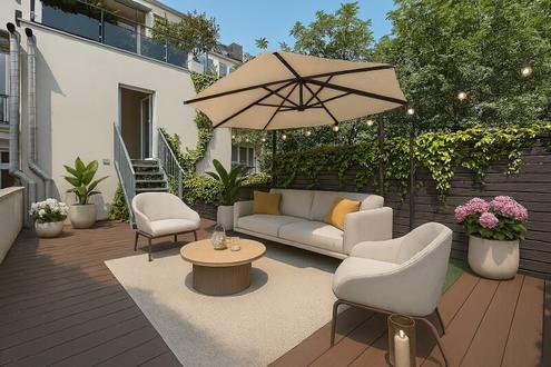 Stilvolle Altbauwohnung mit herrlicher Terrasse & Loggia - in Toplage direkt beim Naschmarkt