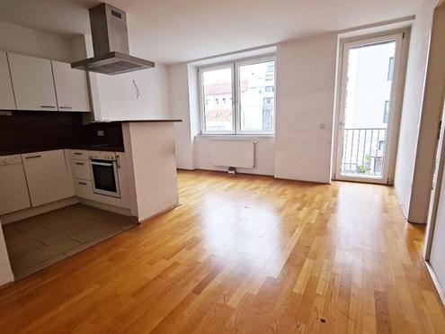 HUMBOLDTGASSE, U1 NÄHE, 76 m2 Neubau inkl. 4 m2 Loggia, Wohnküche, 2 Zimmer, Parketten, Wannenbad, 2. Liftstock