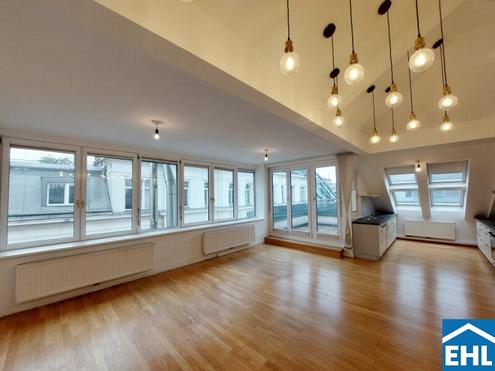 Traumhafte 3-Zimmerwohnung mit Terrasse direkt an der Mariahilfer Straße!
