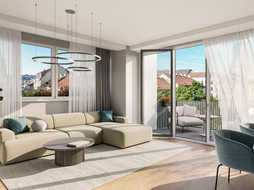 THE ARIK - Urban und Grün - 4 Zimmer mit Balkon zur Parkseite