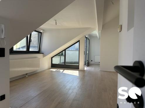 #SQ - DG / LOFT - STILVOLLES WOHNEN MIT SONNIGER TERRASSE BEIM AUGARTEN (GAUPLATZ) & NHE DONAUKANAL (U4)