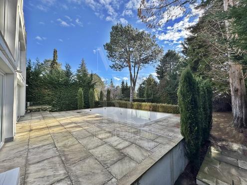 Reprsentative, moderne Villa mit Pool in absoluter Grnruhelage