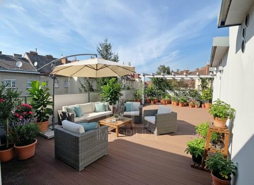 erstklassige Dachterrassenwohnung mit groer Terrasse