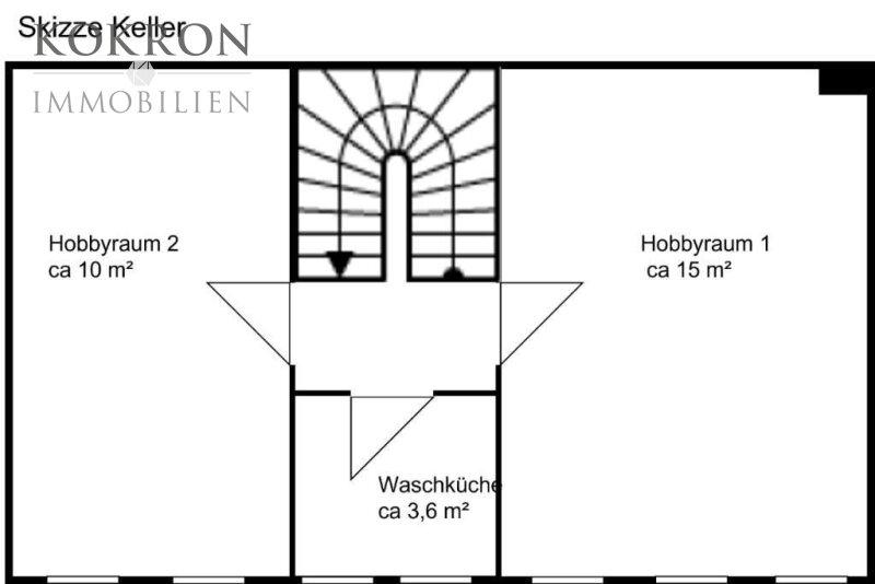Planskizze Kellergeschoss