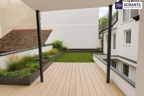 ***Altbau trifft Dachgarten - Stilvolle 3-Zimmer-Wohnung mit großer Terrasse  - hochwertiger Sanierung + Klimaanlage & Luftwärmepumpe***