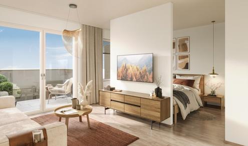 Village im Dritten - PARK HOMES provisionsfreies Eigentums-Mikroapartment (Erstbezug!) Top 41