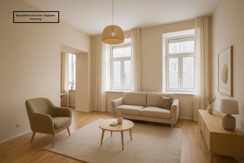 ++NEU++ Fr Bastler: 2-Zimmer Altbau-Wohnung (sanierungsbedrftig) - gut adaptierbarer Grundriss