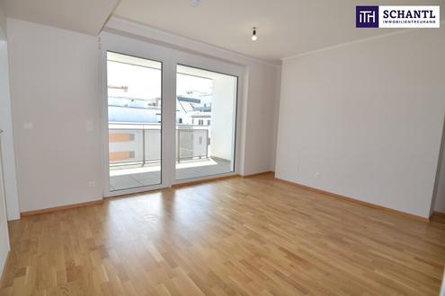 Coole Zwei-Zimmer-Wohnung mit perfekter Raumaufteilung und großer Loggia!!