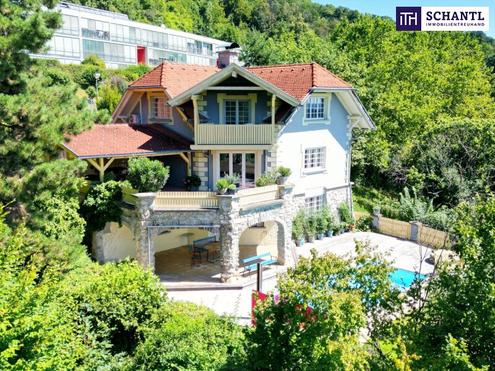 RIESIGER POOLBEREICH MIT AUSBLICK ÜBER GRAZ!! Exklusives Einfamilienhaus in Eggenberg mit Pool, XXL-Terrasse & Traumgarten - Ihre private Oase in Graz!