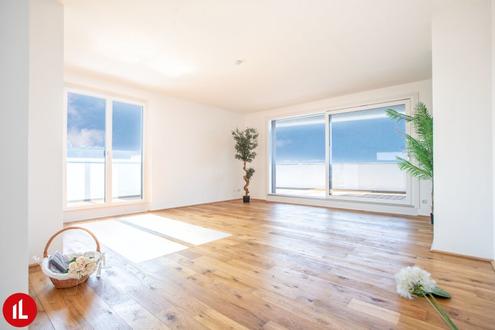 100 m PENTHOUSE *UNBEFRISTET*Schwechat - 3 Zimmer Penthouse mit 54 m groer sdseitiger Terrasse