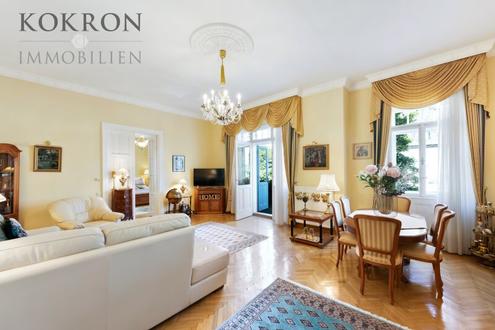 Hietzinger Botschaftsviertel - repräsentative Altbau-Residenz mit 2 Balkonen und Gartennutzung