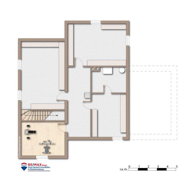 Grundriss Kellergeschoss mbliert