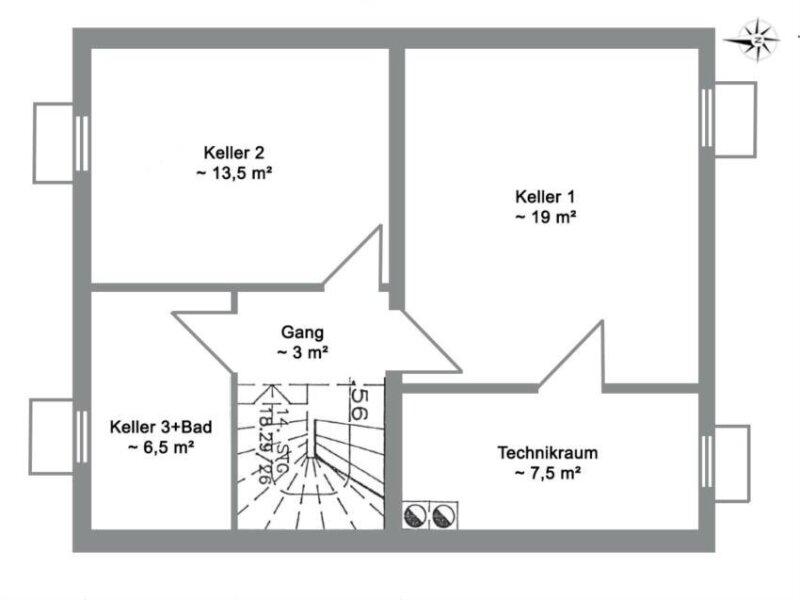 Planskizze Keller
