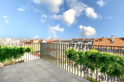 ERSTBEZUG MIT FERNBLICK | Dachgeschoss mit ca. 10 m² INNENHOF-BALKON/TERRASSE | TG-Stellplatz optional | Nachhaltiges Wohnbauprojekt