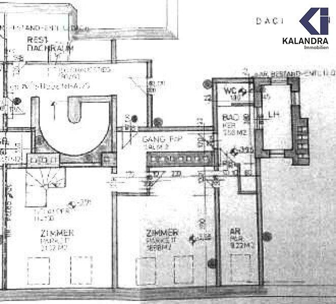 Plan Dachgeschoss 4. Stock