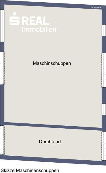 Planskizze Maschinenschuppen