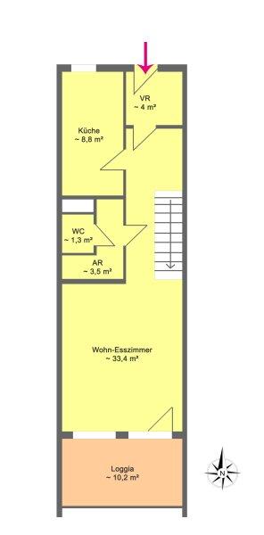 Planskizze 1.Ebene