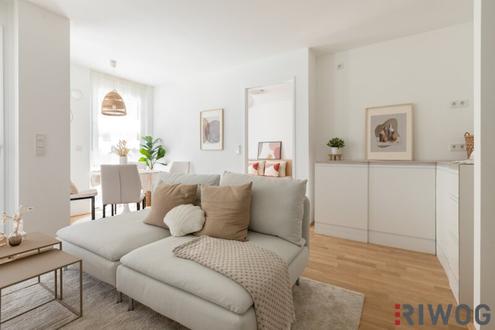 ERSTBEZUG mit Loggia | 2-Zimmer Neubauwohnung im 4. OG | Fernwärme | Fassadenbegrünung | TG-Stellplatz optional | Nachhaltiges Wohnbauprojekt