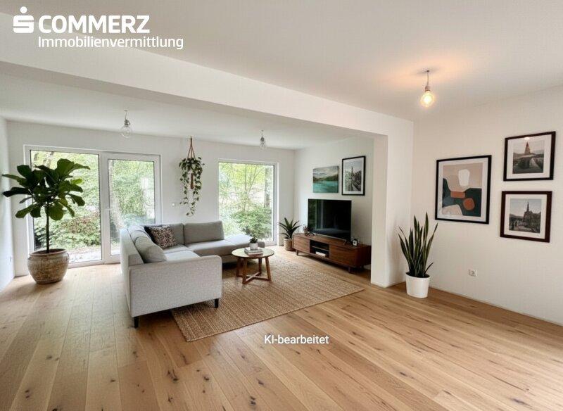 Wohnzimmer KI unterst�tzt m�bliert