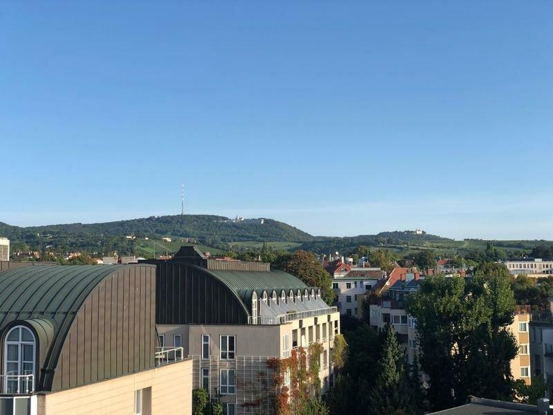 wunderbare Aussicht ber die Dcher von Wien